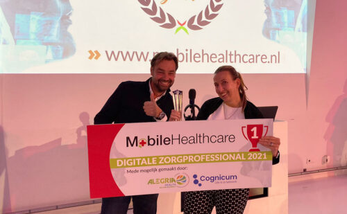 Cognicum Digitale Zorgprofessional van het Jaar 2021 award is gewonnen door Marlies Schijven